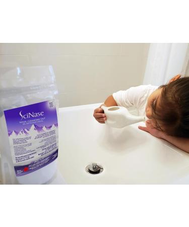 SciNase Nasal Cleansing Salt 12 oz Made in Canada Makes 200+ cups of saline - Use with SciNase Nasal Rinse Bottle - Buy Online on SooperMarket.com