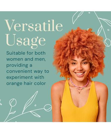 Odeon Temporary Hair Color Wax - Natural & Washable Hair Dye for Kids & Adults Orange (4.23oz) | Easy Application Beeswax & Tea Tree Extract - Buy Online on SooperMarket.com