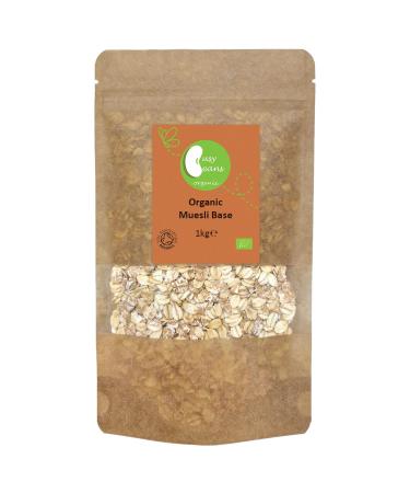 Organic Muesli Base (Oat Wheat Barley) - Certified Organic - by Busy Beans Organic (1kg)