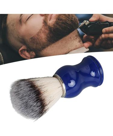 Handmade Shaving Brushes for Men - Blue Handle & Silver Ring | Beauty & Hairdressing Salon Essential - Buy Online on SooperMarket.com