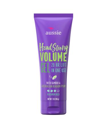 Aussie Aussome Headstrong Volume Styling Hair Gel 7 Oz Bottles (Pack of 4)