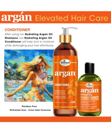 Difeel Elevated Argan Conditioner 33.8 oz | Paraben Free Natural Hair Conditioner with Argan Oil - Shop Internationally - Buy Online on SooperMarket.com