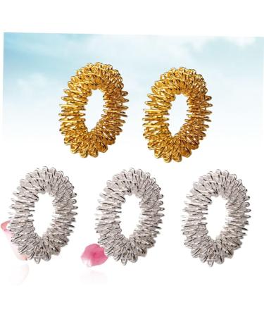 Ibasenice 5-St Spiky Sensory Ring - Acupressure Finger Circulation Toy | Chinese Medicine Massage Device - Buy Online on SooperMarket.com