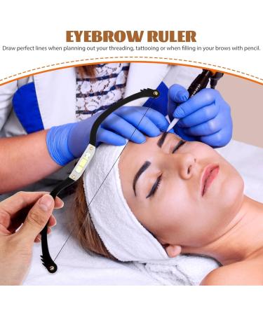 Hemoton 1 Set Arch Embroidery Eyebrow Ruler Eyebrow Ruler Tool Eyebrow Positioning Ruler Portable Pull Wire - Buy Online on SooperMarket.com