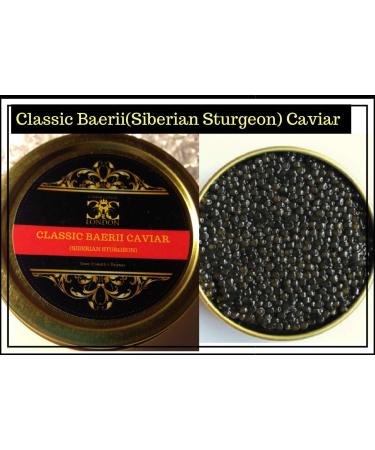 125 GR.Caviar Baerii Classic (Siberian Sturgeon) & 3 x 100 g. Smoked Scottish Salmon - Buy Online on SooperMarket.com