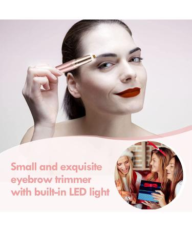 Rechargeable Electric Eyebrow Hair Remover for Women - Painless Hair Removal Razor with 2 Replacement Heads - Buy Online on SooperMarket.com