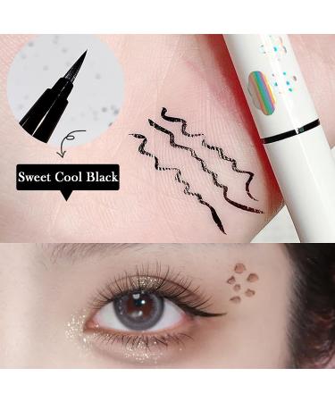 Vtrem 3PCS Eyeliner Pen Set - No-Skip Ultra-Fine Tip Liquid Eyeliner Pencil for Women - Waterproof Smudgeproof Long-Lasting Eye Liners in Black/Brown/Coffee Color - 0.56oz - Buy Online on SooperMarket.com