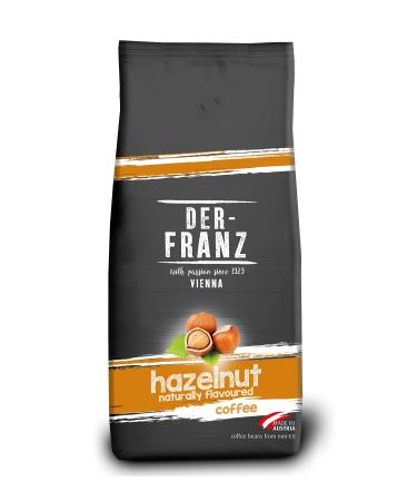 Der-Franz coffee flavoured with hazelnut Arabica and Robusta coffee beans 1000 g hazelnut 1 kg (1 pack)