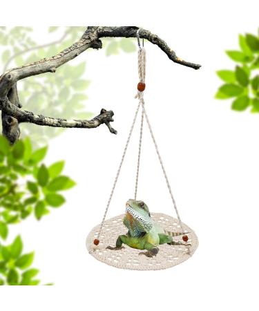 Buy Hanging Reptile Hammock Swing Bed | Cute Cotton Lizard & Bird Toys for Bearded Dragons Leopard Geckos & More - Buy Online on SooperMarket.com