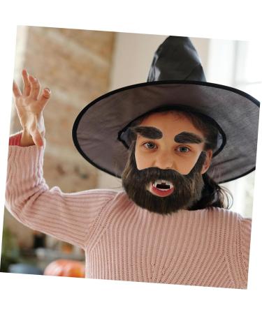 Mikinona 1 Set Beard Dress up Beard Fake Beards for Costumes Self Adhesive Beard DIY Fake Mustache Plush - Buy Online on SooperMarket.com