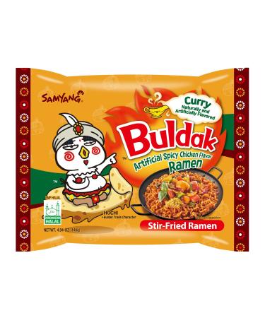 Samyang Hot Chicken Curry Ramen Halal 4.93oz x5 Pack - Spicy Curry Flavor Instant Noodles - Buy Online on SooperMarket.com