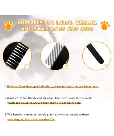 2 Pieces Dog Tear Comb Dog Eye Comb Tear Stain Remover Comb Dog Eye Grooming Comb Double-Sided for Removing Crust and Mucus - Buy Online on SooperMarket.com