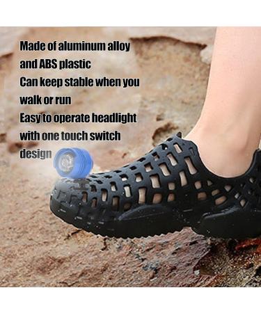 CROC Headlights for Shoes - IPX5 Waterproof 72-Hour Battery Life Blue LED Lights for Dog Walks & Decoration - 2-Piece Set - Buy Online on SooperMarket.com