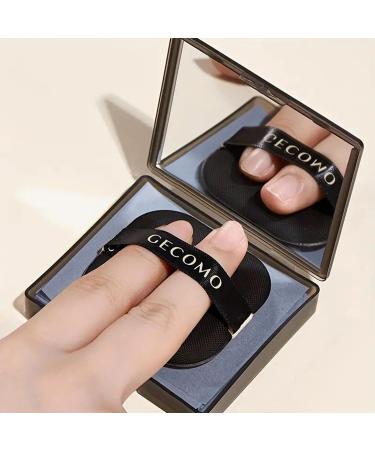 100pcs Bamboo Charcoal Oil Blotting Sheets - Portable Absorption Paper & Makeup Puff with Mirror Case for Oily Skin - Does Not Remove Makeup - Buy Online on SooperMarket.com