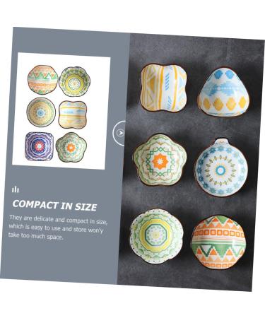 MAGICLULU 6pcs Ceramic Saucer Ceramics Sauces Sushi re-usable - Buy Online on SooperMarket.com