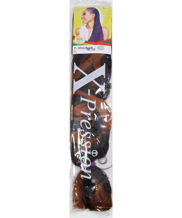 X-PRESSION Ultra Hair Braid Braiding Extension Choice of Colours 1B/30 Natural Black/Light Auburn 82 inch - Buy Online on SooperMarket.com