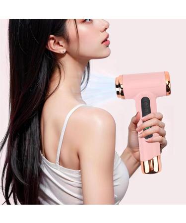 Cordless Hair Dryer 15000mAh 200W High Speed Mini Ionic Blow Dryer Low Noise & 2 Mode with Temp Display for Home Dormitory Travel Keyboard Electronics Cleaning (Pinkish) - Buy Online on SooperMarket.com
