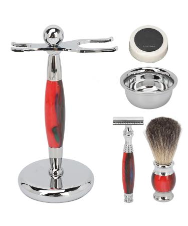 Beard Bowl Brush Set - Premium Beard Brush & Resin Stand for Men's Grooming Care - Buy Online on SooperMarket.com