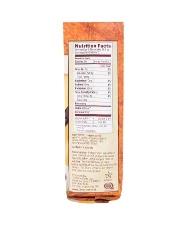 Teeccino Almond Amaretto Herbal Coffee - Medium Roast, Caffeine-Free, 11 oz (312 g) - Buy Online on SooperMarket.com