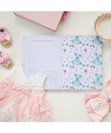 Rayne Baby Princess Memory Book Kit | Baby Journal Scrapbook with Keepsake Box, Pouches & Boho Milestone Stickers | Girl Baby Album | Perfect Princess Baby Gift - Buy Online on SooperMarket.com