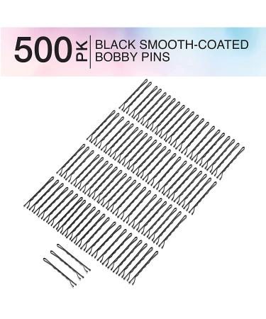 Conair 500 Count Black Bobby Hair Pins in Storage Tub - Salon Quality Hair Accessories - Buy Online on SooperMarket.com