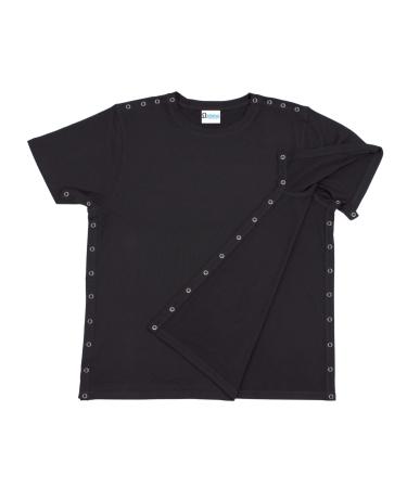 Shirt after the shoulder Men Women Unisex sizes S Black