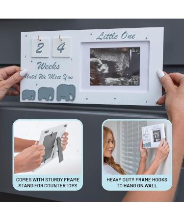 Baby First Scan Picture Frame - Ultrasound Image Frame Gifts for Expectant Mothers | Pregnancy Countdown Calendar - Buy Online on SooperMarket.com