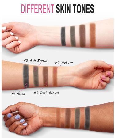 YFULFILL Dark Brown Eyebrow Stencil Kit - Waterproof Stamp with Sponge Applicator - Buy Online on SooperMarket.com