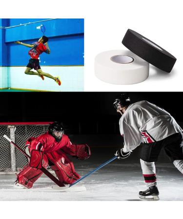 Eterspr Hockey Band Tapes - Non-Slip Handlebar Grip for Hockey Badminton & Golf - 2 Roll Set (Black & White) - 2.5cm 20m - Buy Online on SooperMarket.com