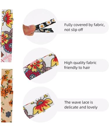 Lusofie 20Pcs Floral Print Baby Hair Clips - Non-Slip Toddler Barrettes for Girls | Hair Accessories for Fine Hair Kids - Buy Online on SooperMarket.com