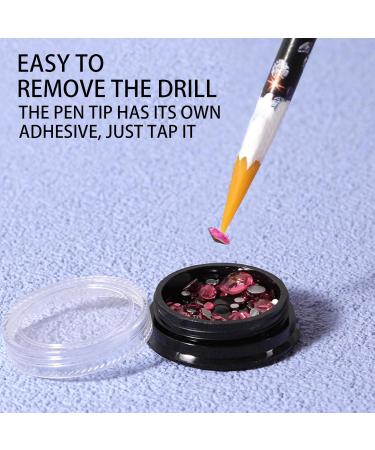 Rhinestone Picker Tool Adhesive Point Drill Resin Pens - DIY Accessories for Nails Crafts Makeup Face Clothes Shoes Gem Pick up Tool Rhinestone Applicator Puchen - Buy Online on SooperMarket.com
