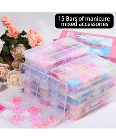 Bowknot 3D Bow Nails Art Flatback Flower Nails Art Decoration Supplies For Salons Bkhz015 - Buy Online on SooperMarket.com