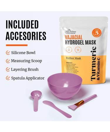 Divine Derriere Vajacial Hydrogel Mask - Premium Turmeric & Vitamin C Peel-Off Hydro Jelly Facial Mask - Deeply Purifying & Hydrating - 7.05 oz - Buy Online on SooperMarket.com