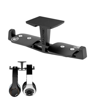 Brainwavz Truss - The All Metal Under Desk Dual Headphone Hanger Stand Mount