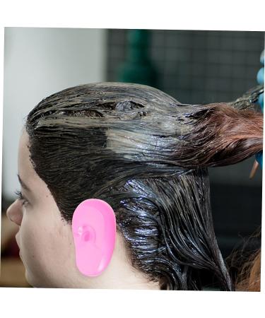 Healeved 4pcs Hair Dye Earmuffs - Black Ear Cuff Baking Oil Shawl - 7.5x5cm - Assorted Color | Shop Now - Buy Online on SooperMarket.com