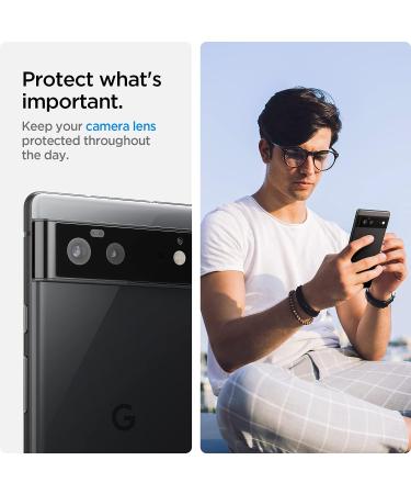 Spigen Pixel 6 Camera Lens Screen Protector - Black 2 Pack | Glas.tR Optik - Buy Online on SooperMarket.com