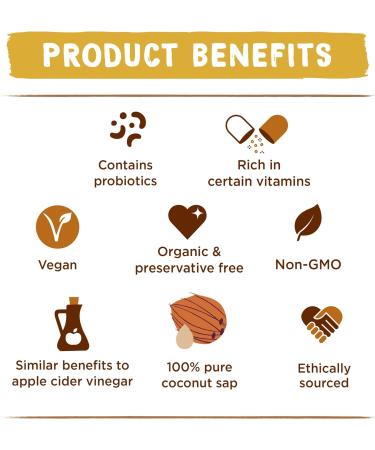 Coconut Merchant Organic Coconut Vinegar 500ml - 100% Coconut, Vegan, Gluten-Free, Non-GMO | Ethically Sourced - Buy Online on SooperMarket.com