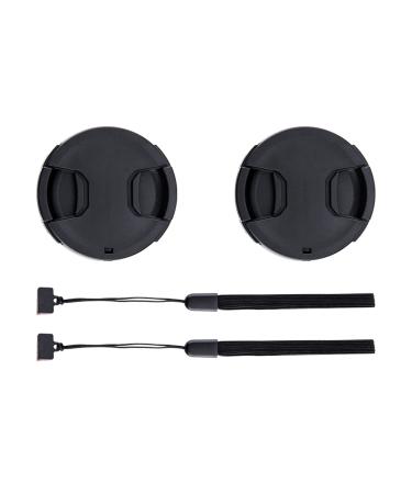 49mm Front Lens Cap Cover with Deluxe Cap Keeper for Canon EOS M50 M5 M6 Mark II M200 M100 with Kit Lens EF-M 15-45mm f/3.5-6.3 is STM, for Canon R50 R10 with RF-S 18-45mm Lens & More 49mm Lenses