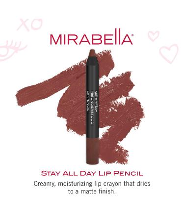 Mirabella Velvet Lip Pencil in Misunderstood - Long-Lasting Matte Lip Liner - Buy Online on SooperMarket.com