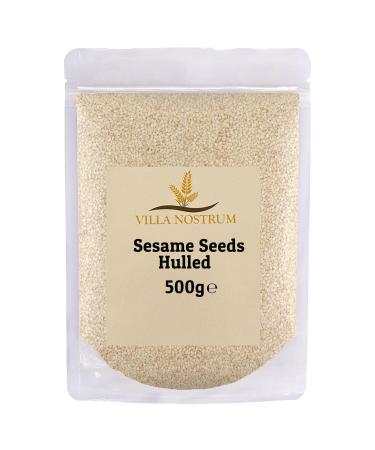 White (Hulled) Sesame Seeds 500g by Villa Nostrum