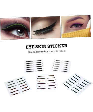 PLAFOPE 72 Pairs Glitter Eyeliner Reusable Eyeliner Sticker Instant Eyeliner Stickers Double Side Tape - Buy Online on SooperMarket.com