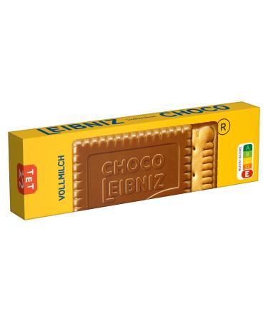 LEIBNIZ Choco Whole Milk - Pack of 4 - Butter biscuits with whole milk chocolate (1 x 125 g) Whole milk 125 g (pack of 4)