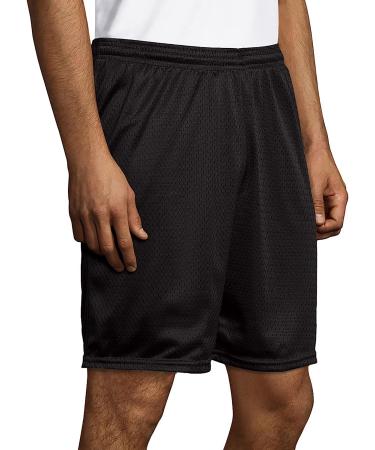Hanes Sport Men's Mesh Pocket Shorts - 9 Inseam Medium Ebony - Buy Online on SooperMarket.com