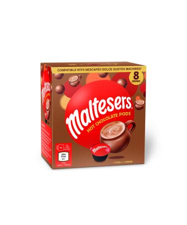 Maltesers Hot Chocolate - Dolce Gusto Compatible Pods - Value Bulk Box 8 Pods