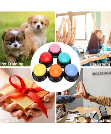 6 Pack Multicolored Language Recording Buttons - 30-Second Describable Pet Training & Creative Learning Gifts for Kids & Office Fun - Buy Online on SooperMarket.com