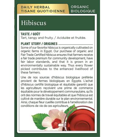 Traditional Medicinals - Organic Hibiscus Herbal Tea (Pack of 6) - Fair Trade Ingredients - Tart Tangy and Fruity - 96 Tea Bags Total Tea Hibiscus 16 count (Pack of 6) - Buy Online on SooperMarket.com