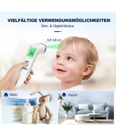 Buy Contactless Infrared Thermometer - Accurate Digital Fever Thermometer for Babies & Adults with Fever Alarm LCD Display & 35 Memory - Fast Shipping Worldwide - Buy Online on SooperMarket.com