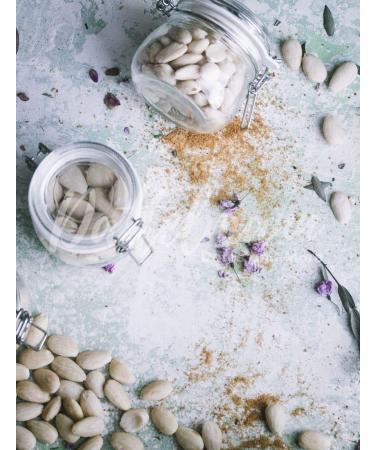 Blanched Almonds 500g - 100% Natural & Healthy | Premium Quality High Protein Vegan | Palmyra Delights - Buy Online on SooperMarket.com