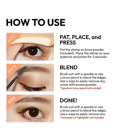 Kiss New York Magic Eyebrow Stamp Powder - Natural Milk Tea Brown Shape - Buy Online on SooperMarket.com