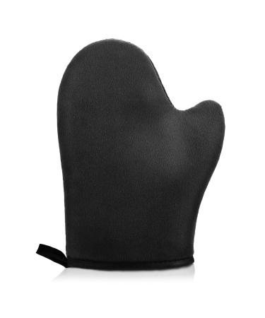 WLLHYF Self Tanning Mitt Applicator  Self Tanner Gloves 3D Design Ultra Soft Self Tanner Mitt Applicator Face Tanning Mitts Back Lotion Applicators Self Tanning Glove for Your Back (Black)